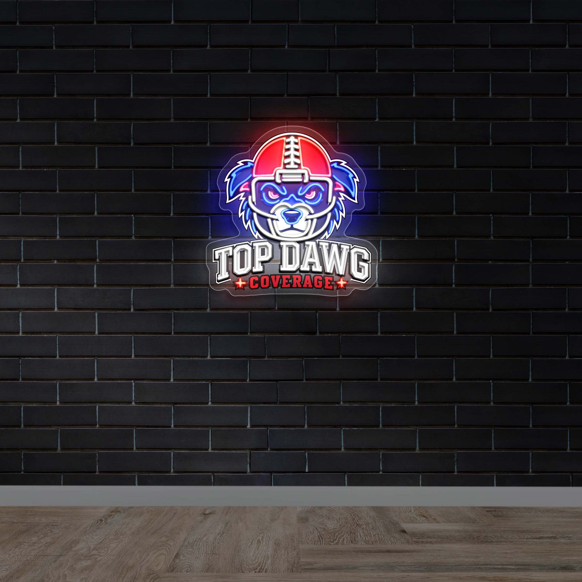 TOP DAWG COVERAGE (version 2) - Premium Neon Artwork