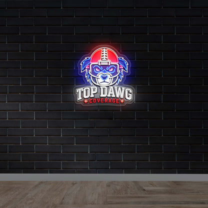 TOP DAWG COVERAGE (version 2) - Premium Neon Artwork