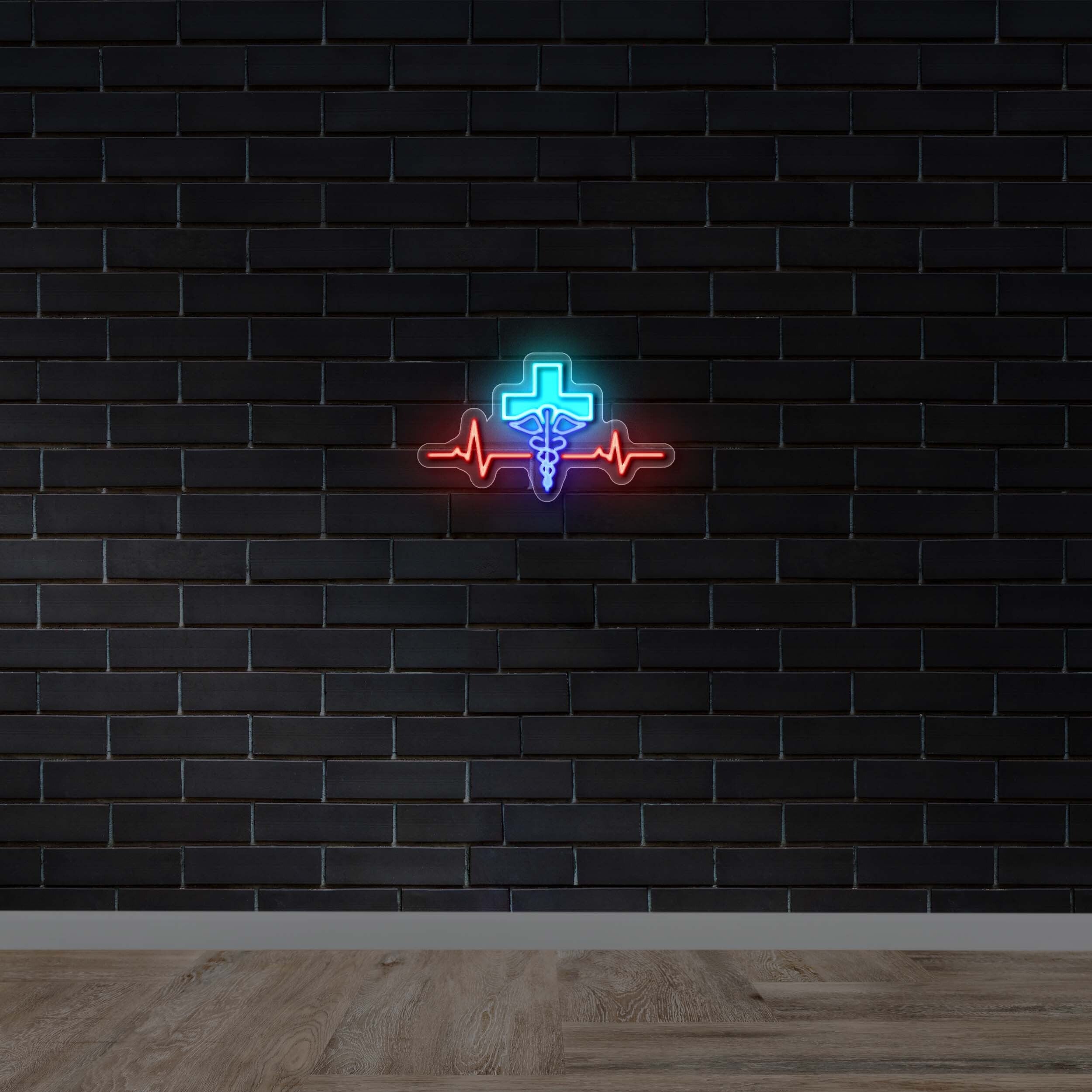 Christ Centered Complete Care logo - Premium Neon Artwork
