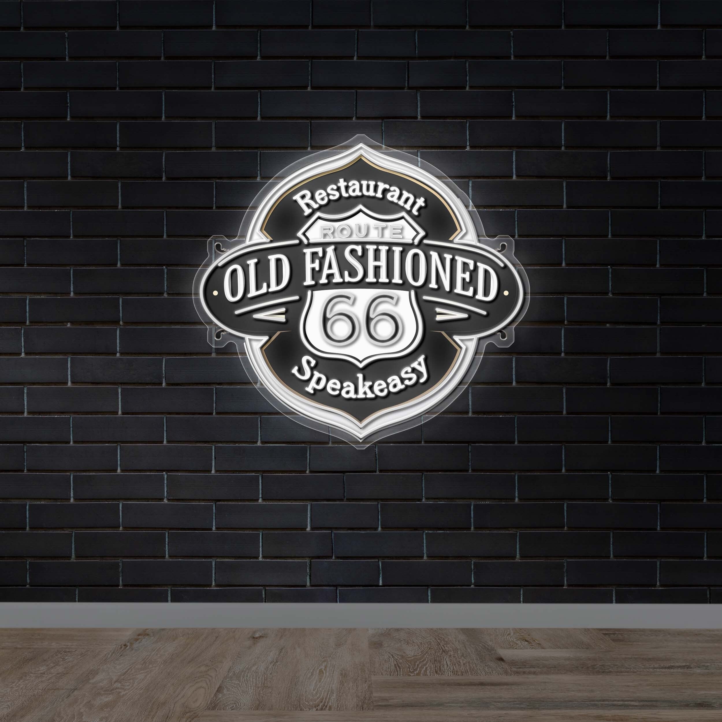 OLD FASHIONED 66 - Premium Neon Artwork
