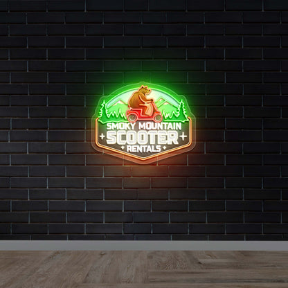 SCOOTER RENTALS -  Premium Neon Artwork