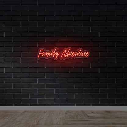 Family Adventure - Premium Neon Artwork