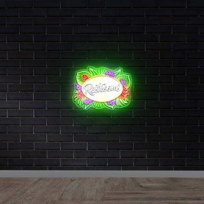 RESTROOMS - Premium Neon Artwork