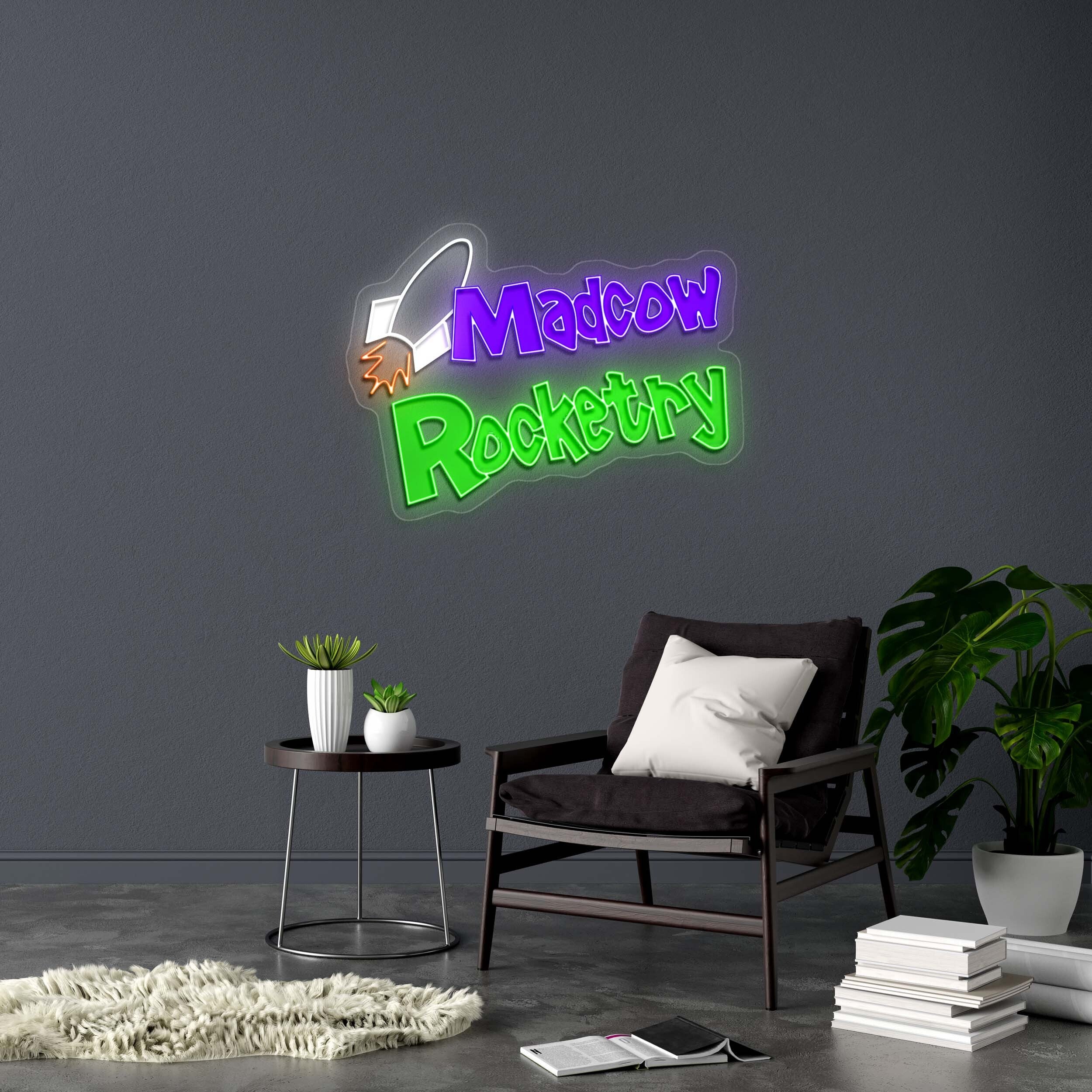 Madcow Rocketry - Premium Neon Artwork