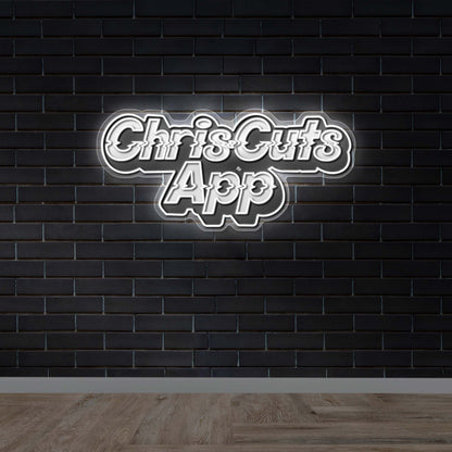 ChrisCuts App - Premium Neon Artwork