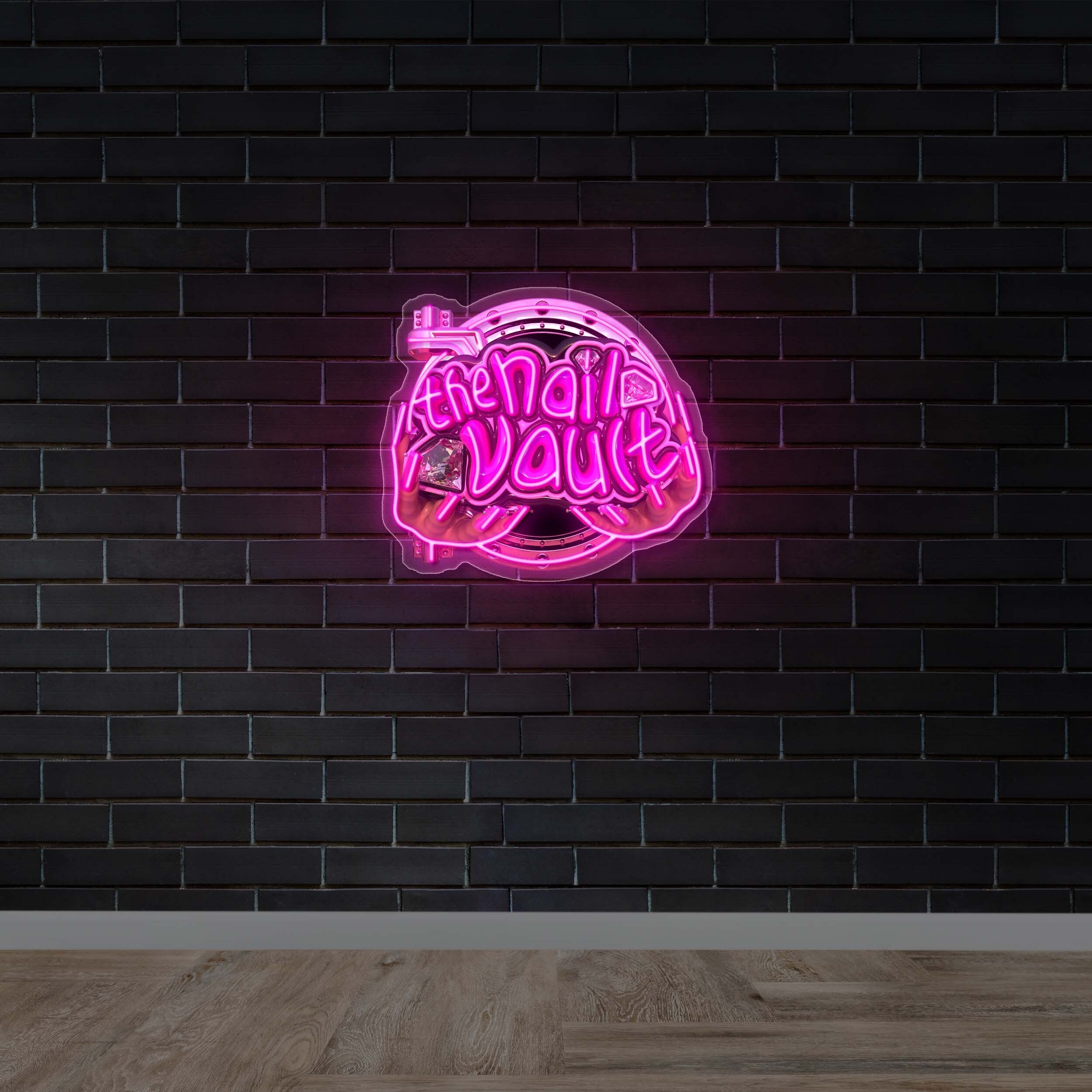 The Nail Vault - Premium Neon Artwork