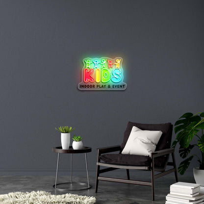 KIDS INDOOR PLAY & EVENT – Premium Neon Artwork
