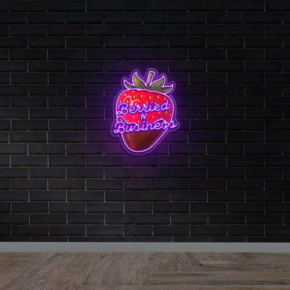 Berried N Business - Premium Neon Artwork