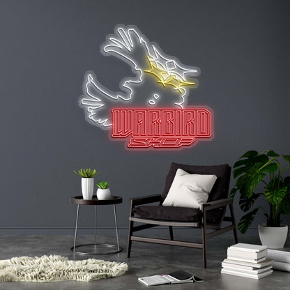 WARBIRD SHOP (No UV) - Premium Neon Artwork