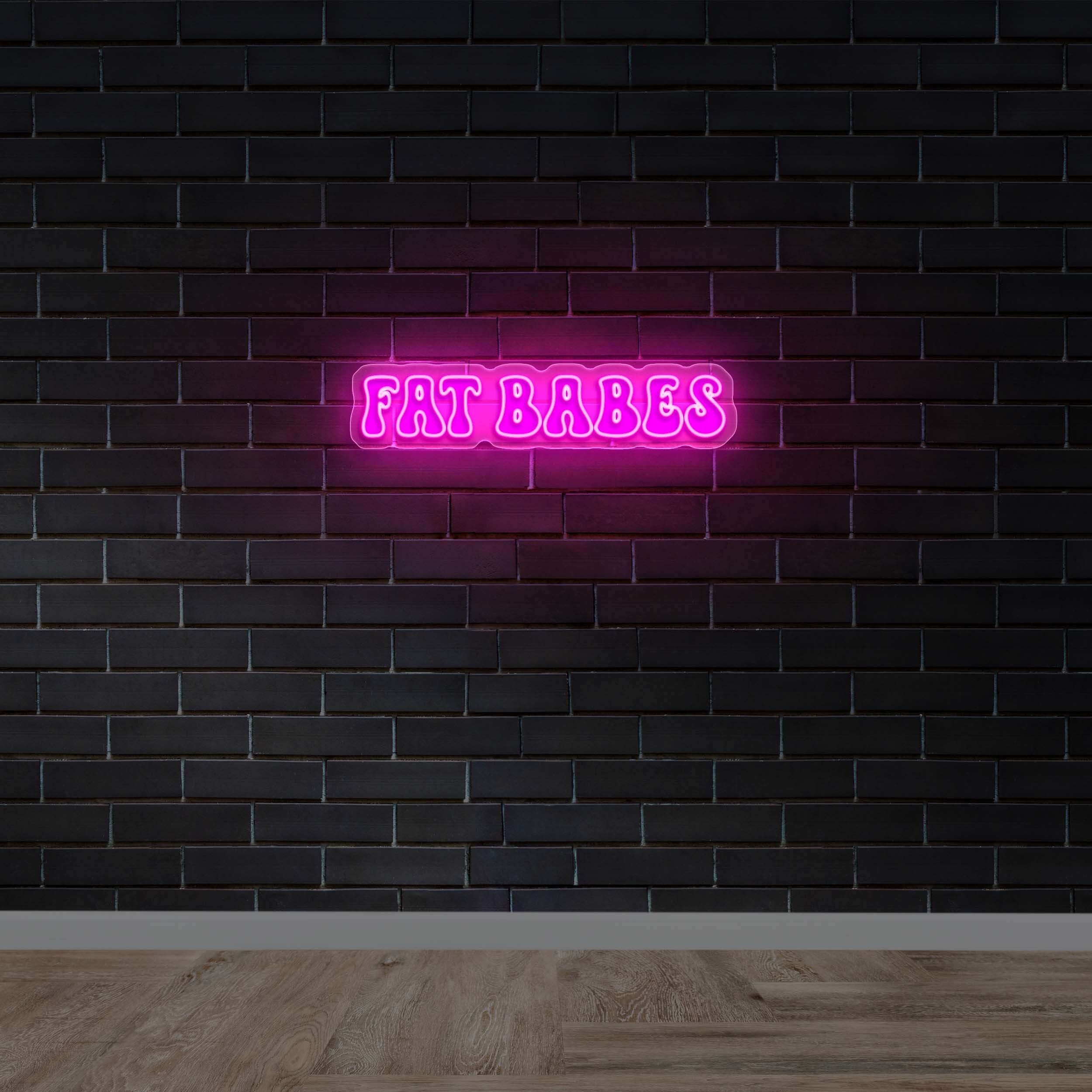 Fat Babes - Premium Neon Artwork