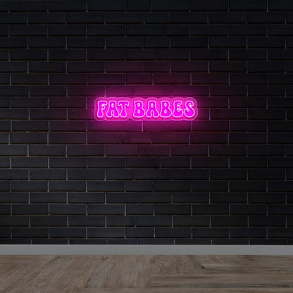 Fat Babes - Premium Neon Artwork