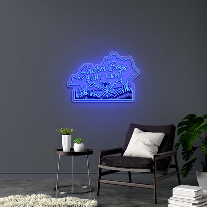 Sherm Boys Hunt Camp - Premium Neon Artwork