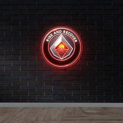 RISE AND RECOVER - Premium Neon Artwork