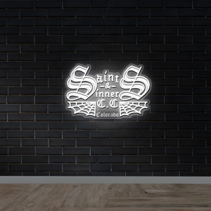 Saint & Sinner - Premium Neon Artwork