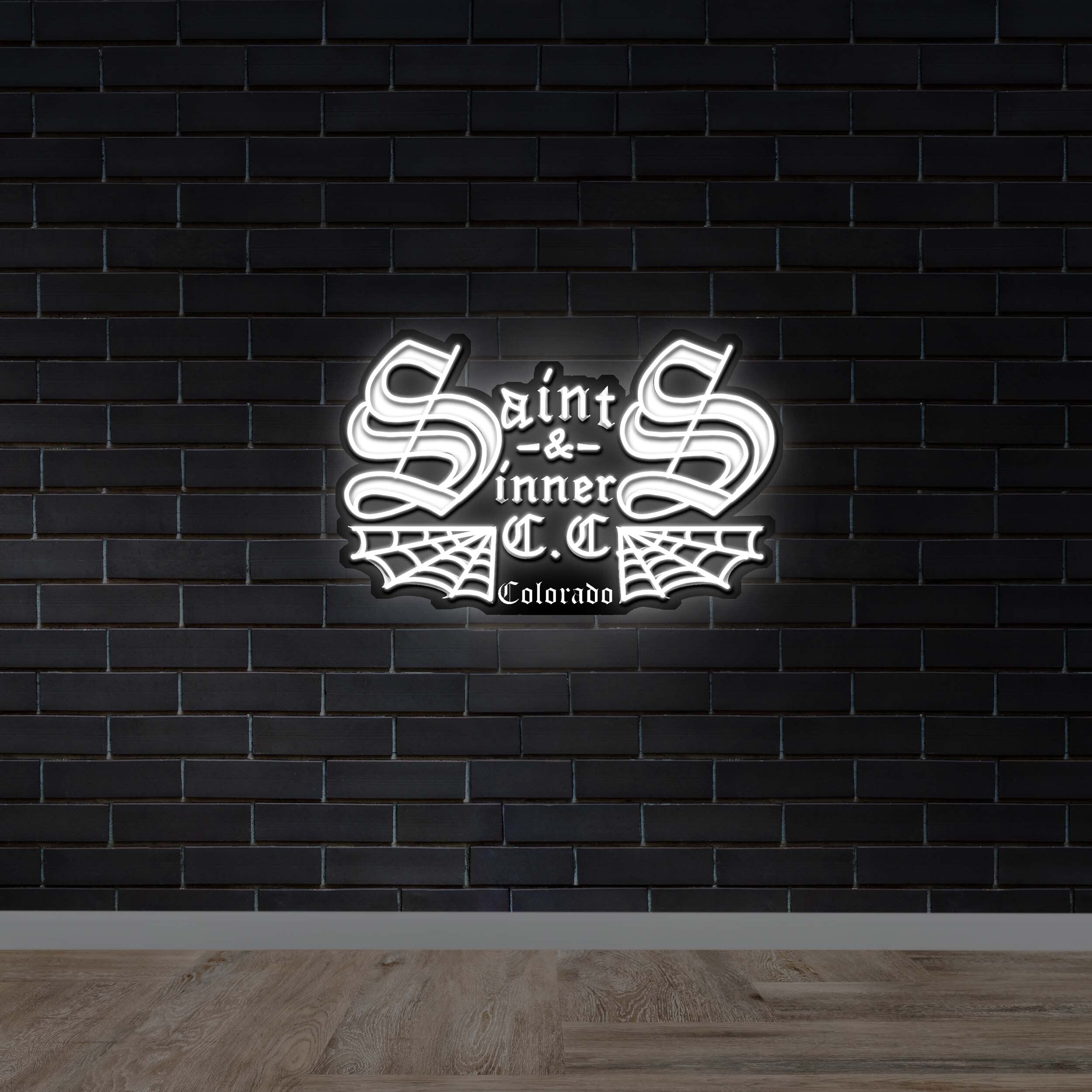 Saint & Sinner - Premium Neon Artwork