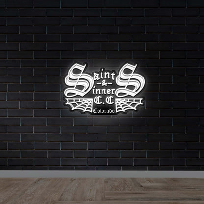 Saint & Sinner - Premium Neon Artwork
