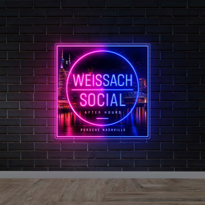 Weissach Social - Premium Neon Artwork