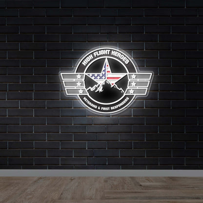 HIGH FLIGHT HEROES - Premium Neon Artwork