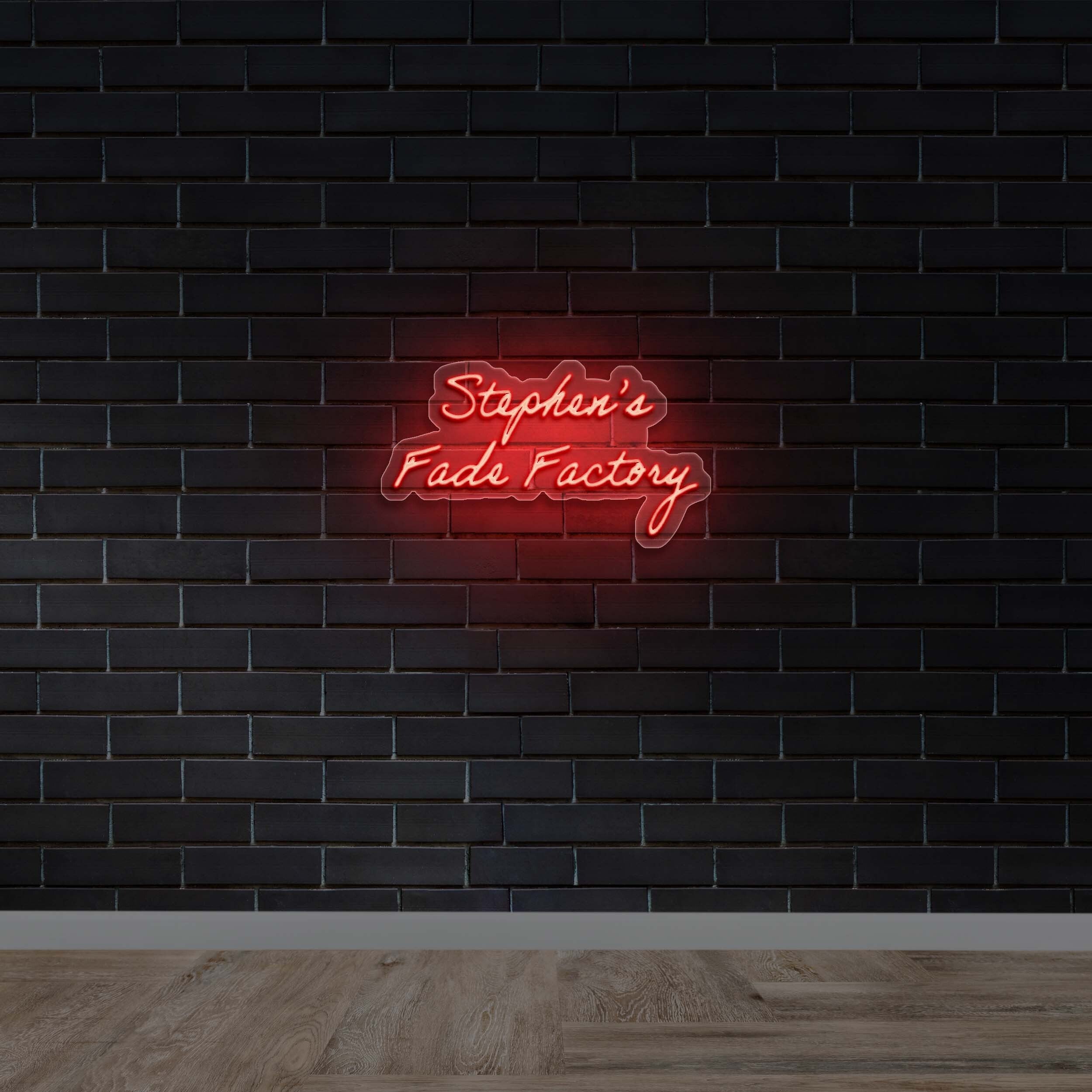 Stephen's Fade Factory - Premium Neon Artwork