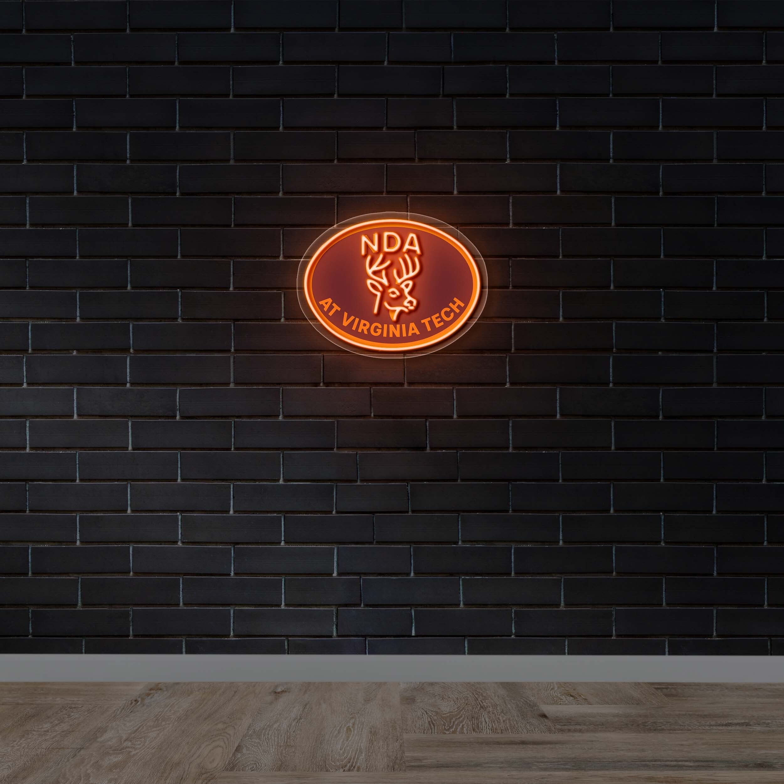 NDA at Virginia Tech - Premium Neon Artwork