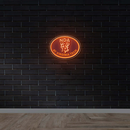 NDA at Virginia Tech - Premium Neon Artwork