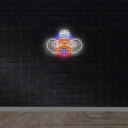 AIRBORNE DIESEL DOGS - Premium Neon Artwork