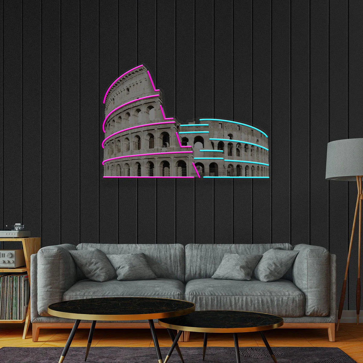 Roman Colosseum - Premium Neon Artwork