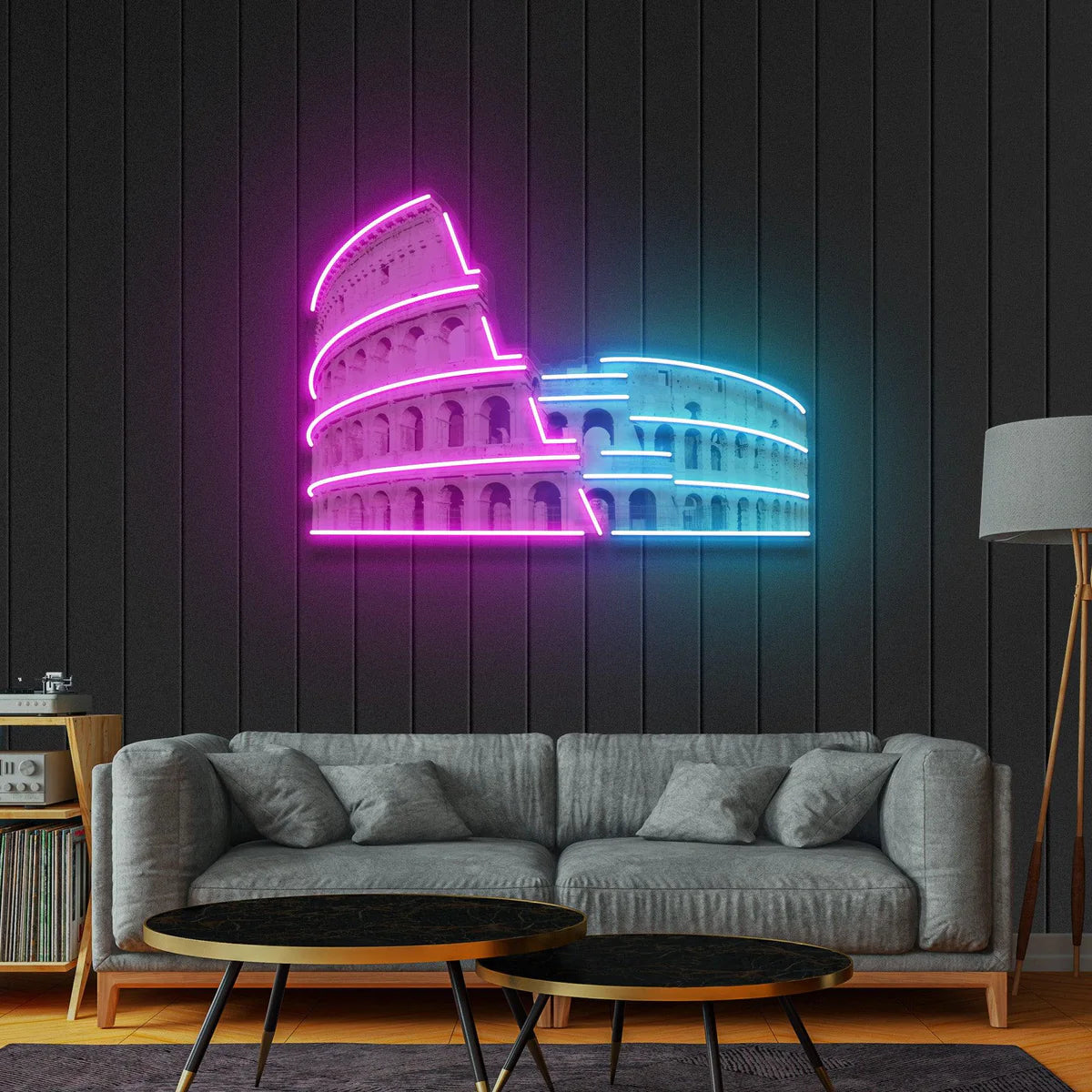 Roman Colosseum - Premium Neon Artwork