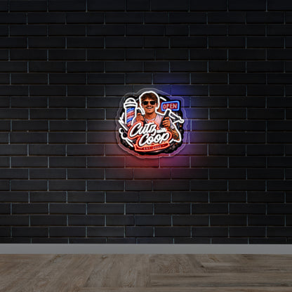 Cutz with Coop - Premium Neon Artwork