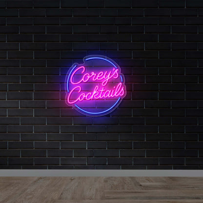 Corey's Cocktails - Premium Neon Artwork