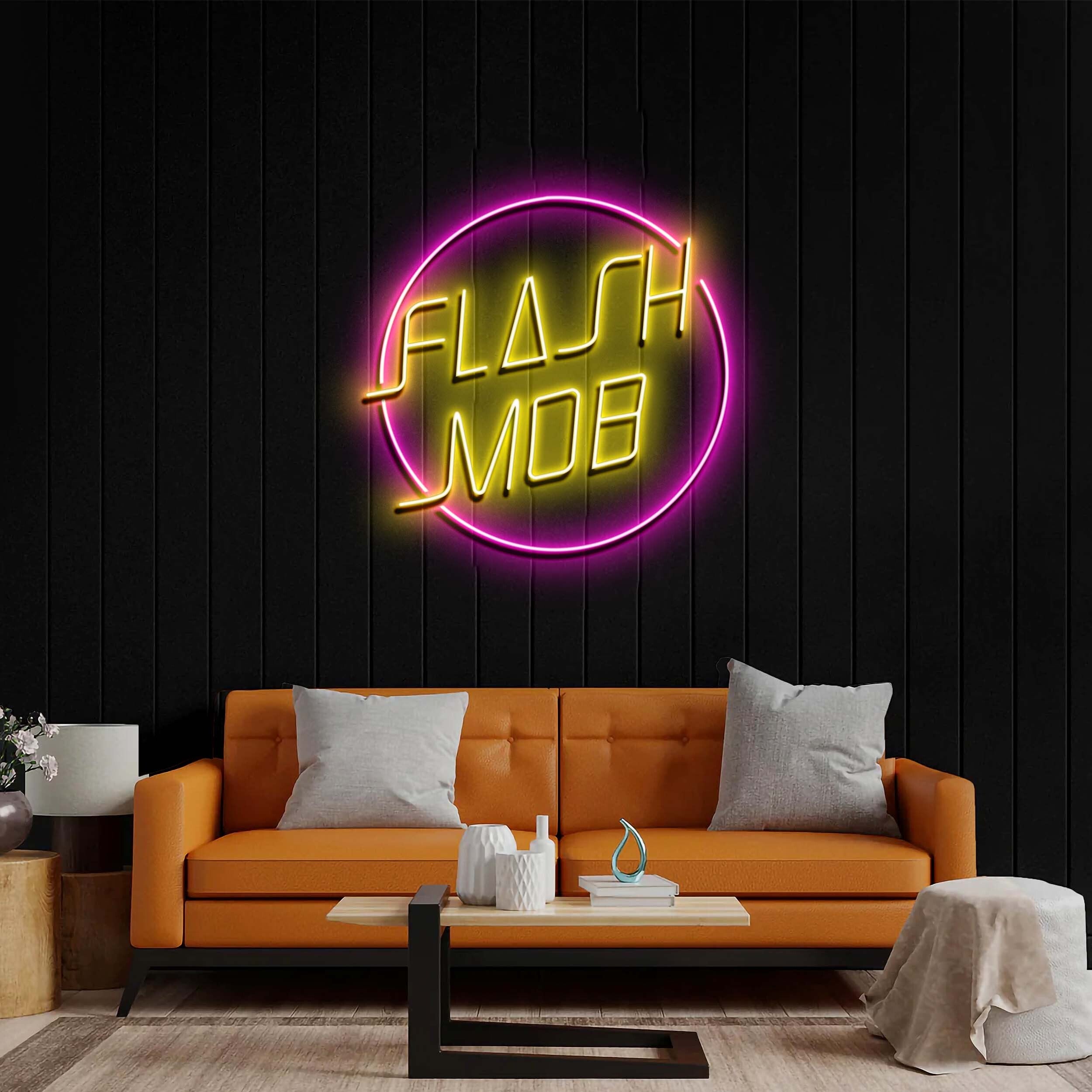 FLASH MOB - Premium Neon Artwork