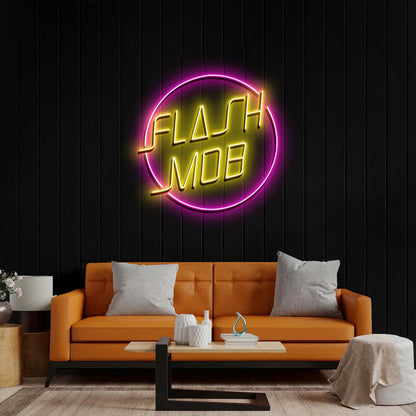 FLASH MOB - Premium Neon Artwork