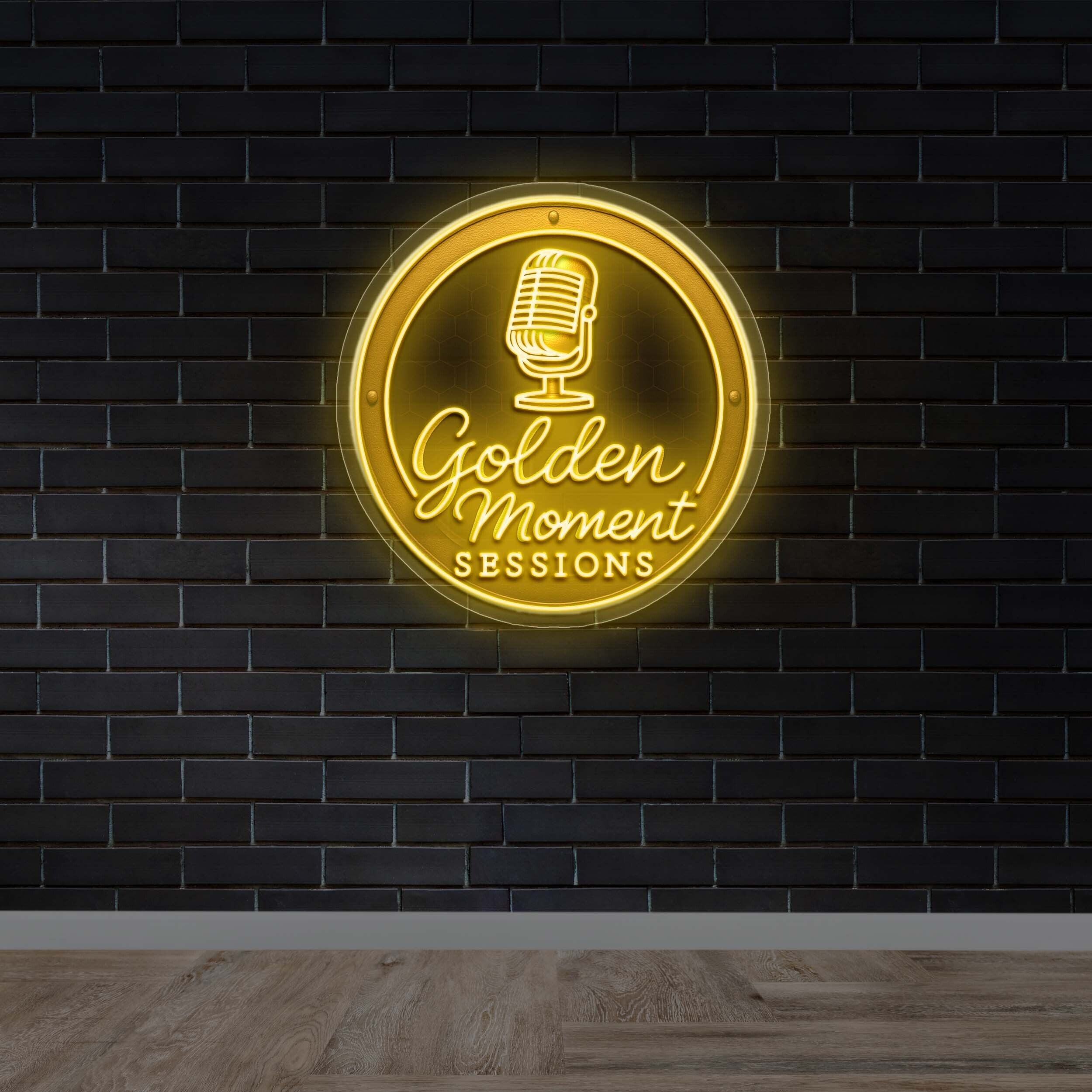 Golden Moment SESSIONS - Premium Neon Artwork