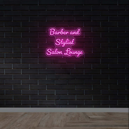 Barber and stylist - Premium Neon Artwork