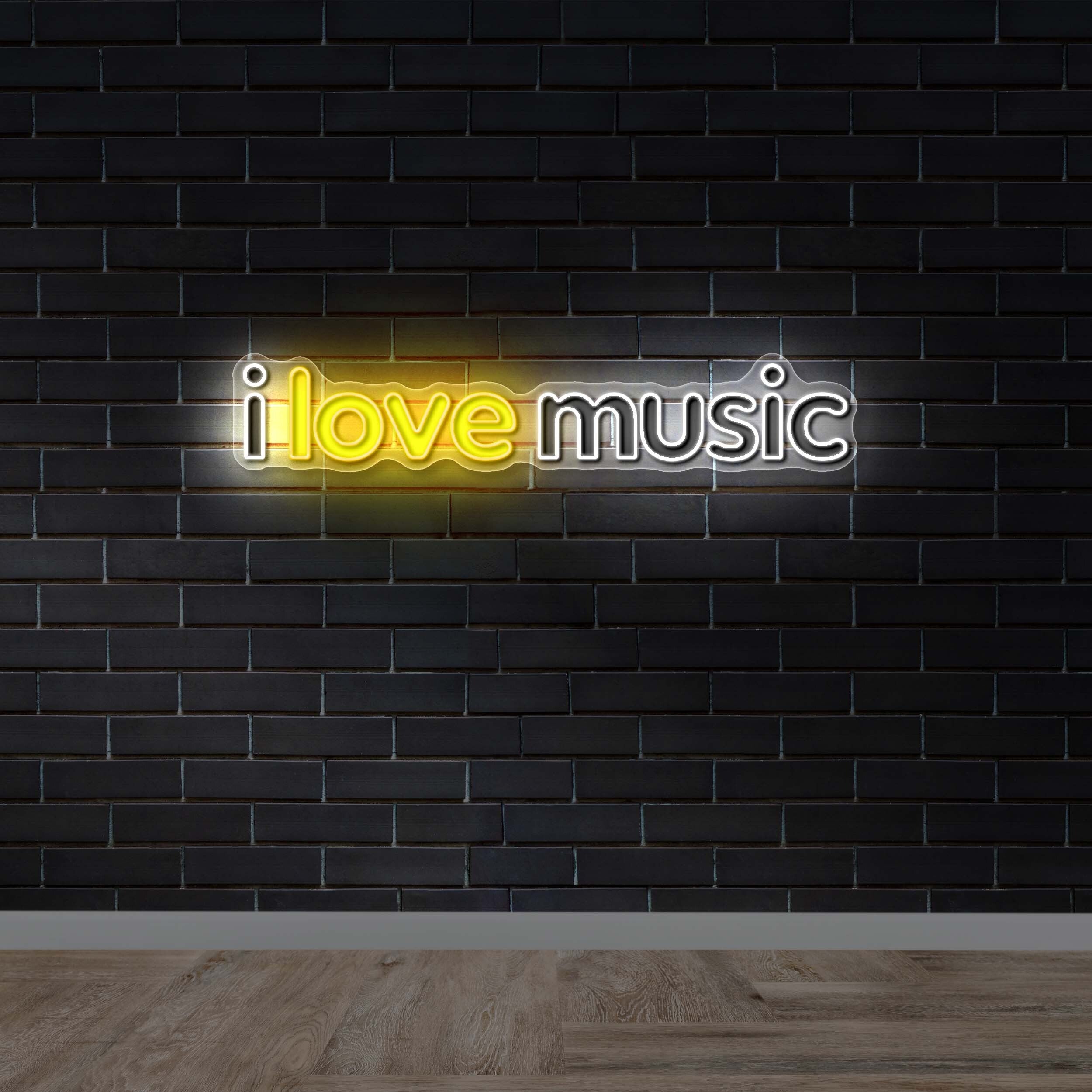 I Love Music - Premium Neon Artwork