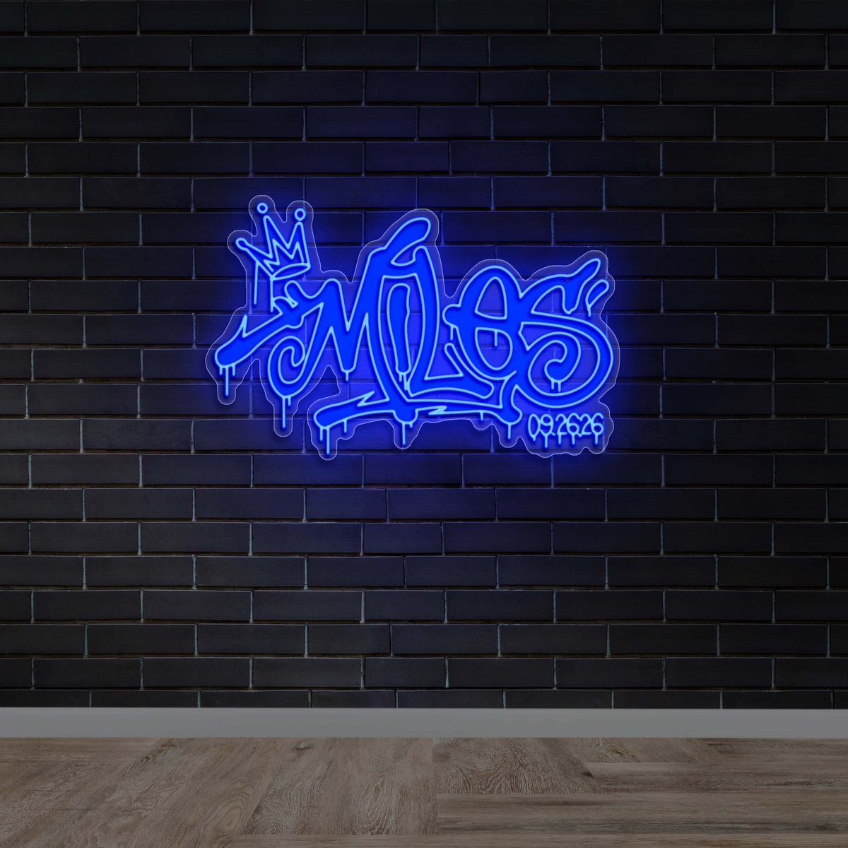 MILES | Text only - Premium Neon Artwork