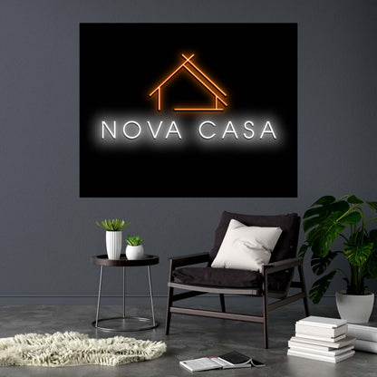 NOVA CASA - Premium Neon Artwork