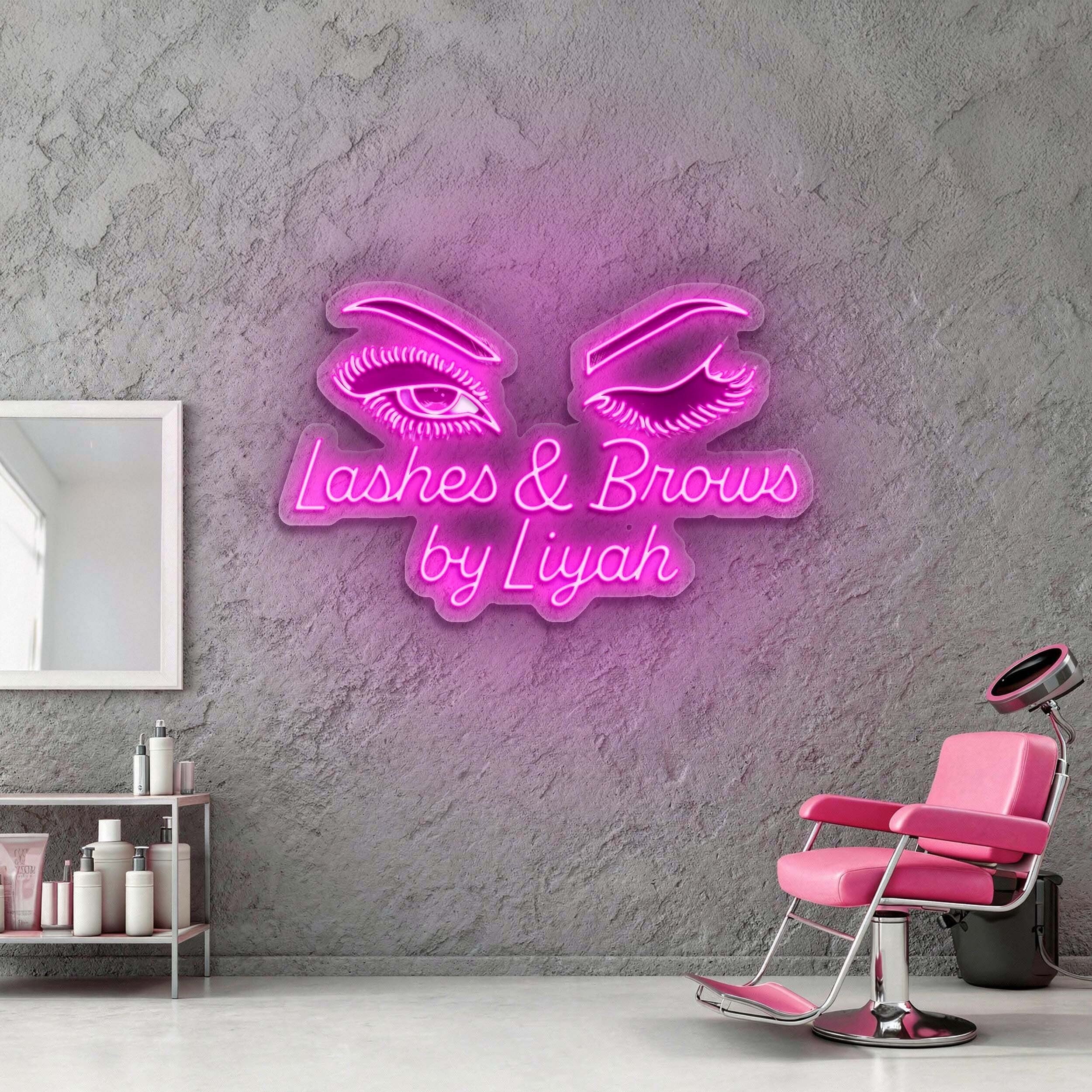 Lashes&Brows by Liyah - Premium Neon Artwork