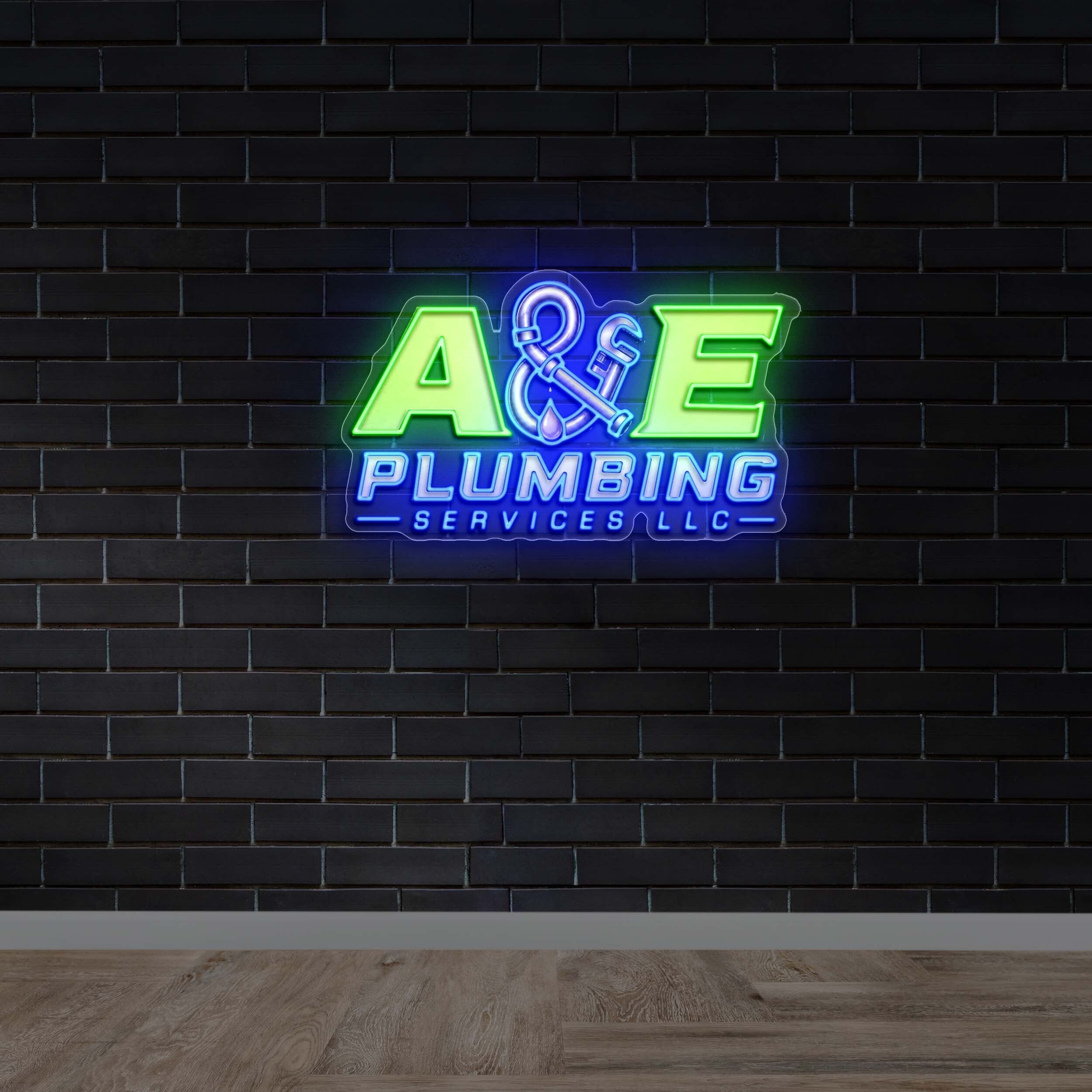 A&E Plumbing Services - Premium Neon Artwork