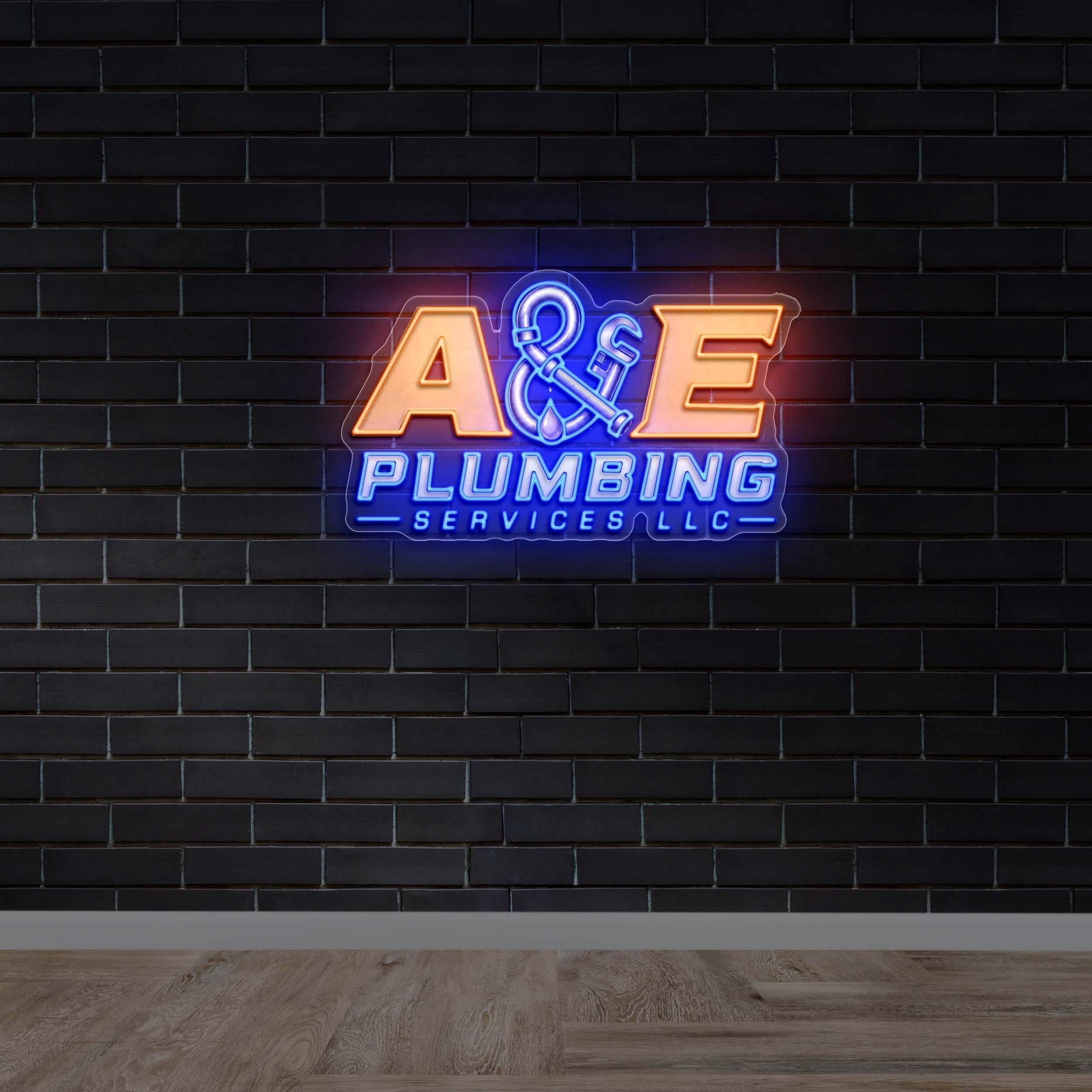 A&E Plumbing Services - Premium Neon Artwork