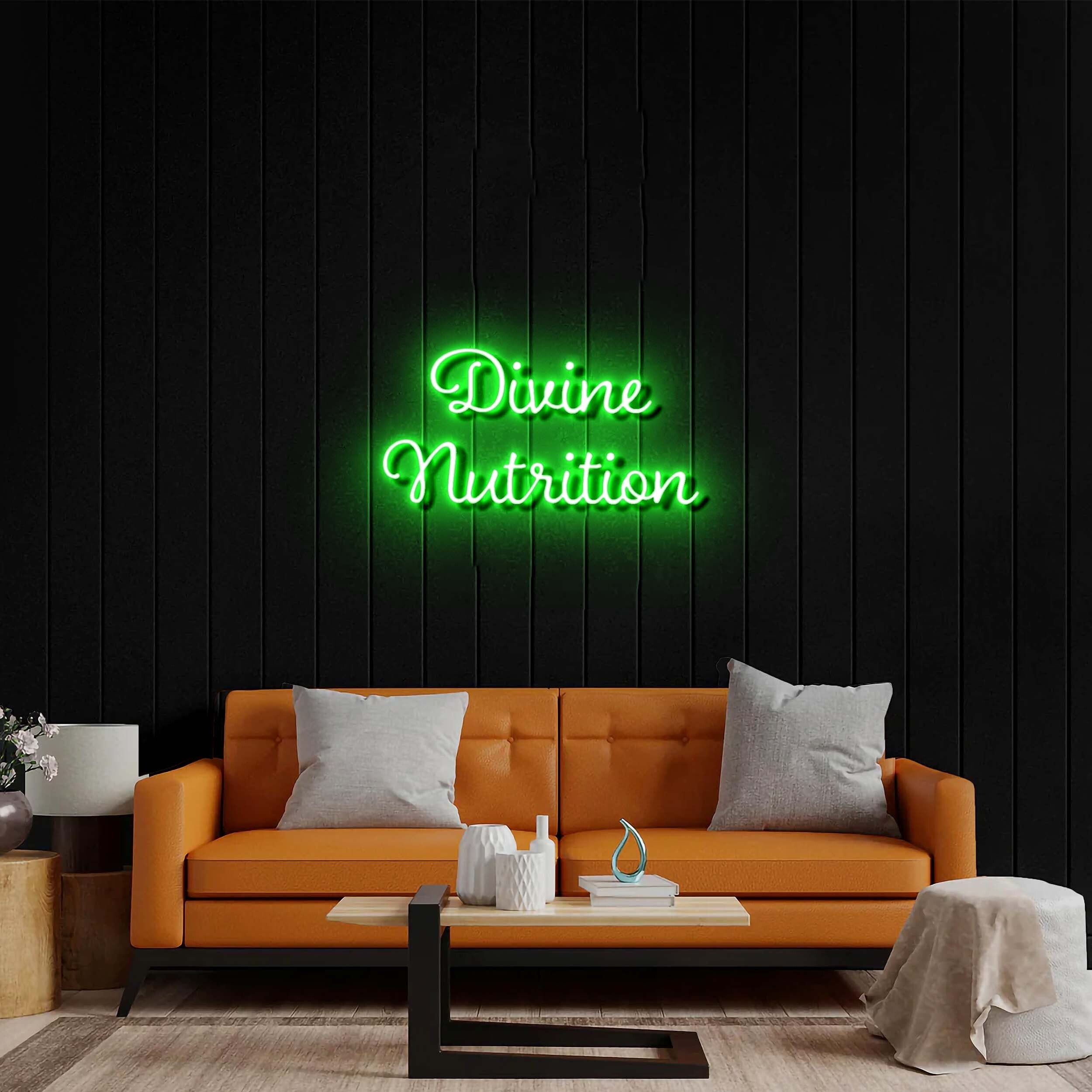 Divine Nutrition - Premium Neon Artwork