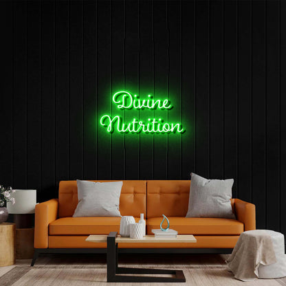 Divine Nutrition - Premium Neon Artwork