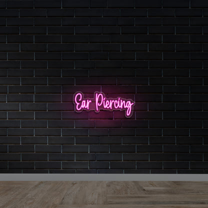 EAR PIERCING - Premium Neon Artwork