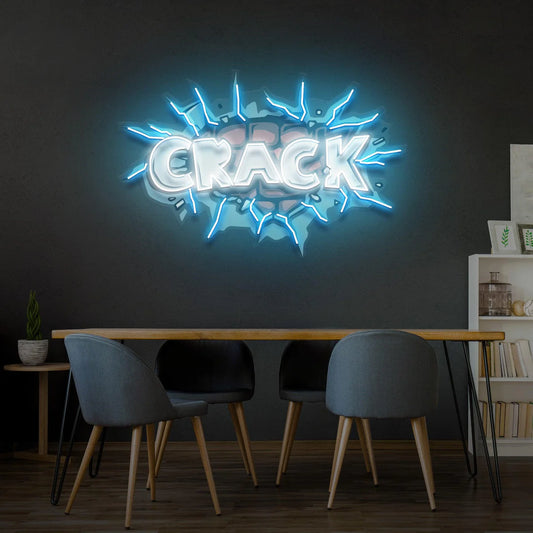CRACK - Premium Neon Artwork