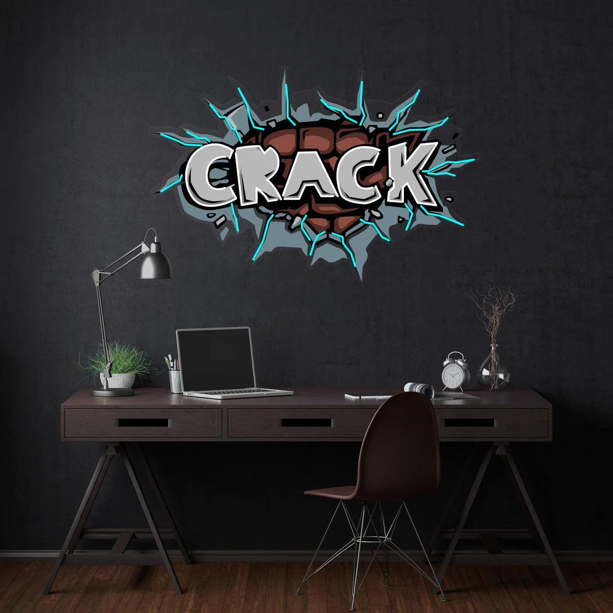 CRACK - Premium Neon Artwork