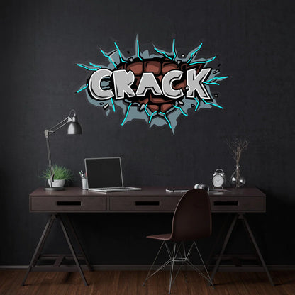 CRACK - Premium Neon Artwork
