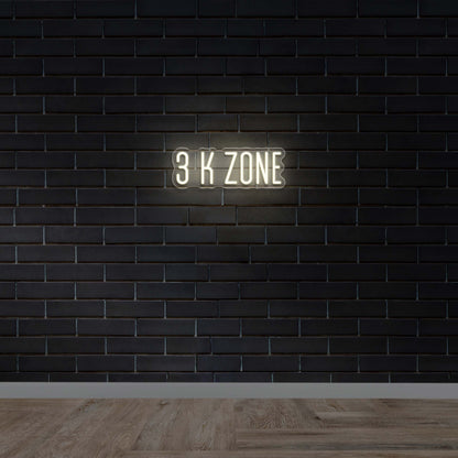 3 K ZONE - Premium Neon Artwork