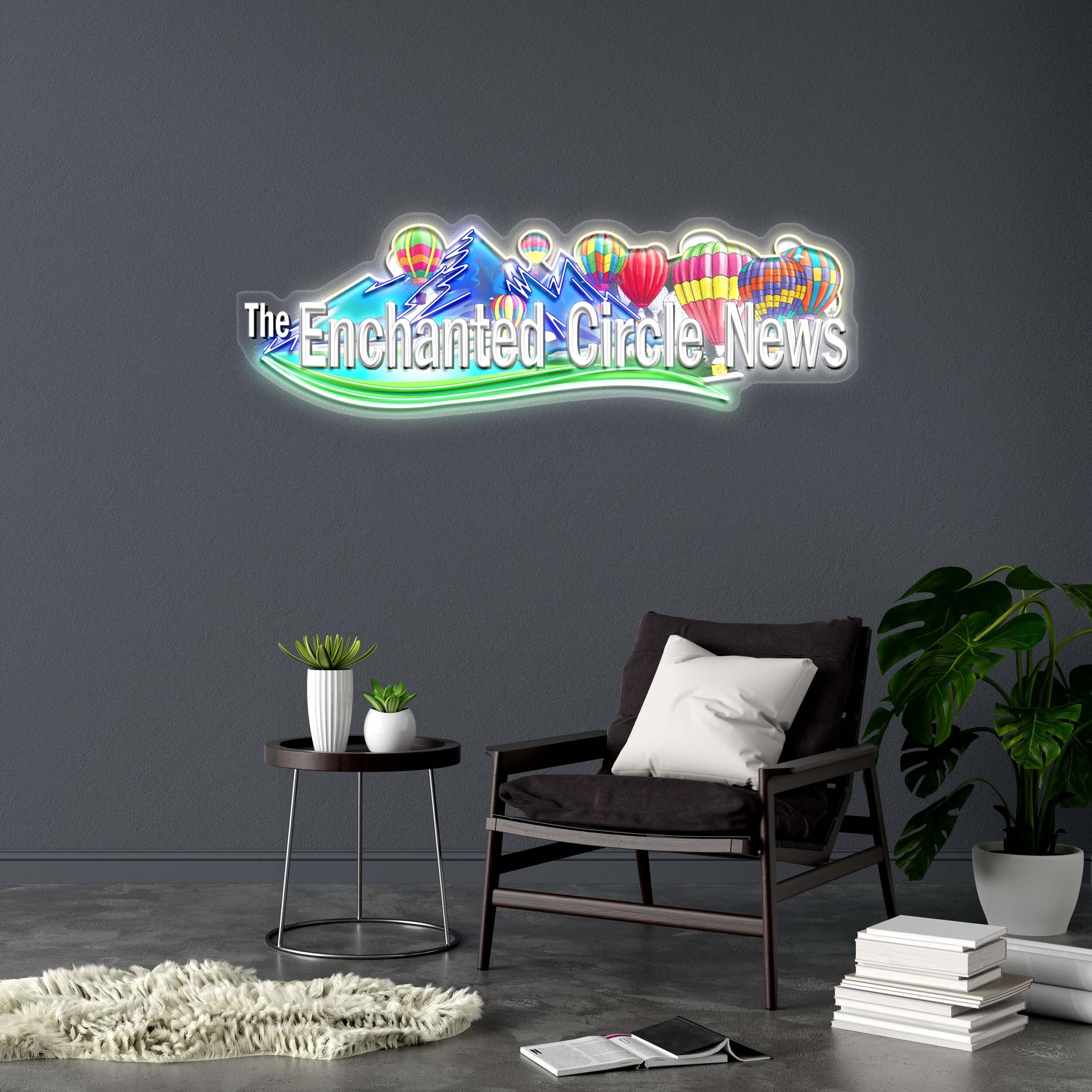 The Enchanted Circle News - Premium Neon Artwork