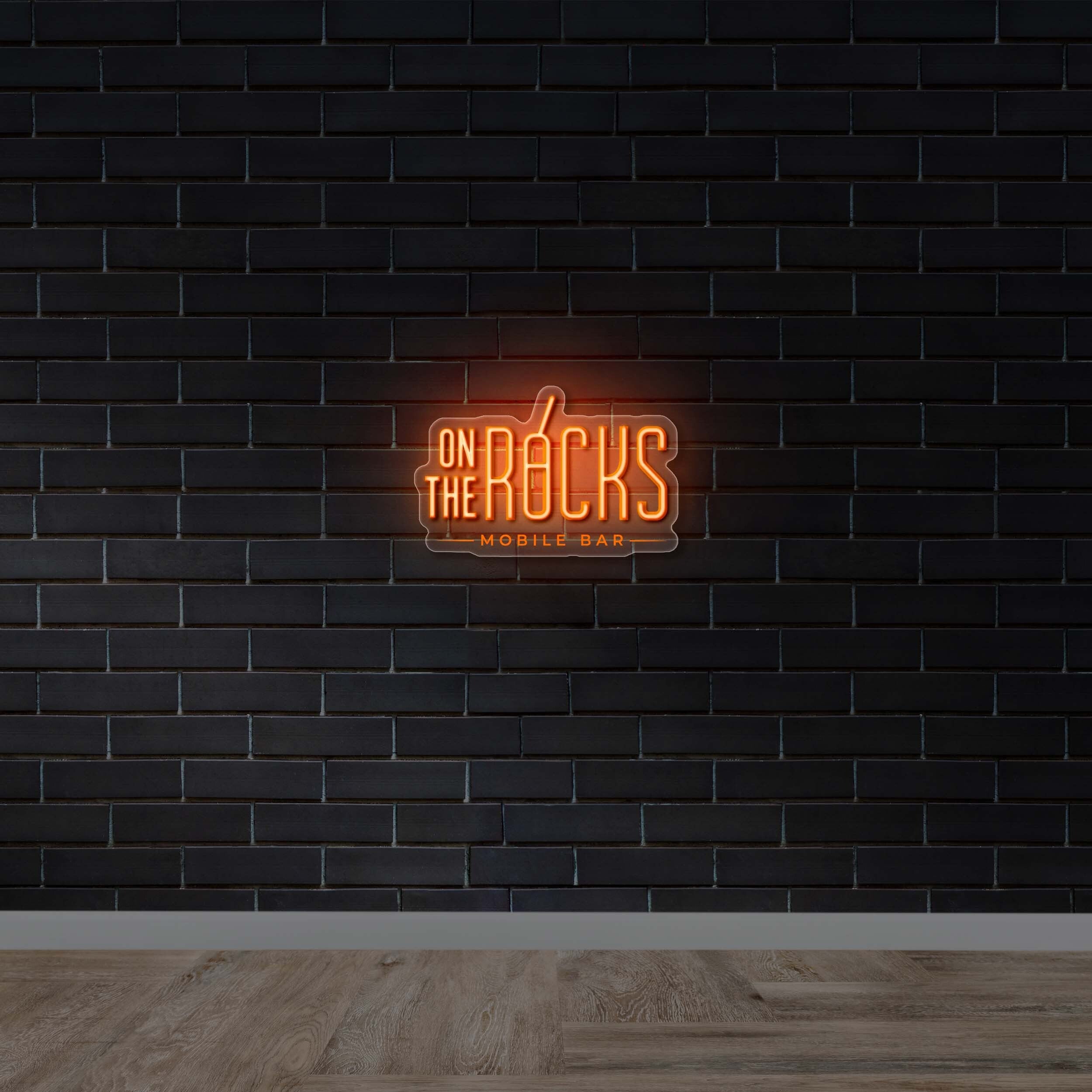 ON THE ROCKS -  Premium Neon Artwork