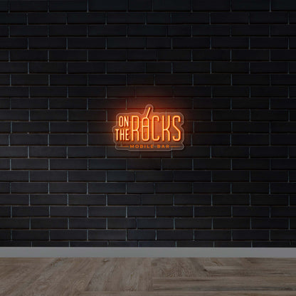 ON THE ROCKS -  Premium Neon Artwork